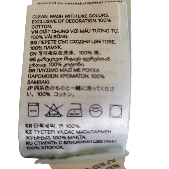 Divided by H&M Denim Jean Jacket with Handpainted Design Size 10 - Picture 10 of 10